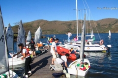 optimist en el muelle