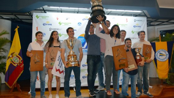 Conte - Alsogaray - Salerno campeones del Campeonato Sudamericano de Lightning