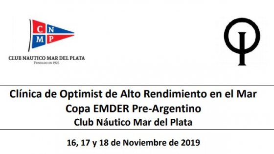Clínica de Optimist de Alto Rendimiento en el Mar Copa EMDER Pre-Argentino