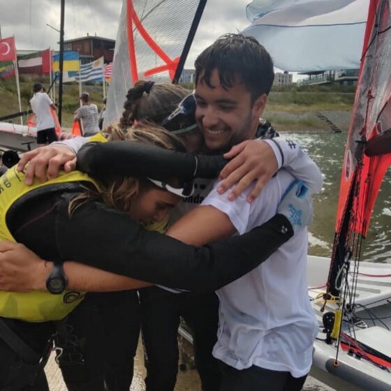 Las duplas argentinas de 29er fueron campeonas del Youth Sailing World Championships La Haya 2022 (4)