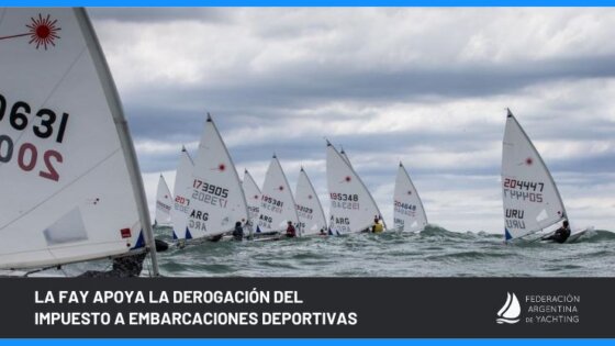 La FAY apoya la derogación del impuesto a embarcaciones deportivas